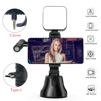 

Mcoplus Apai Genie 360° Object Tracking Holder Auto Smart Shooting Selfie Stick Tripod Holder for Photo Vlog Live Video Record