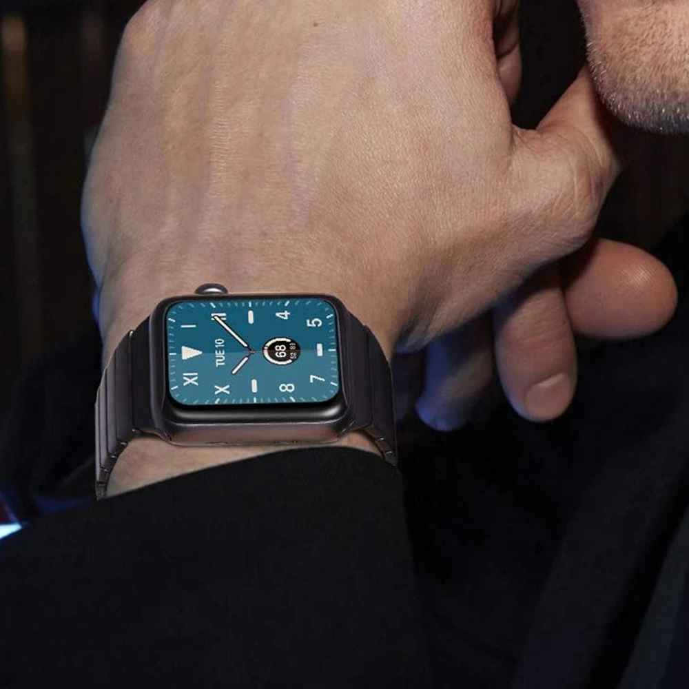 Браслет для apple watch 6 5 4 полоса 44 мм 40 нержавеющая сталь correa iwatch SE ремешок бизнес
