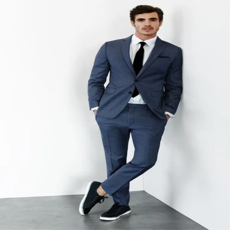 

The Latest Coat Pants Designs Casual Customized Made Costume For Men Notched Lapel 2 Pieces Mens Suit Fiesta Dresses