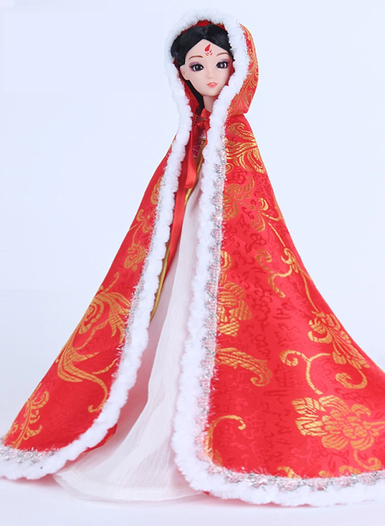 Bjd кукла 30 см Кукла Одежда Аксессуары для куклы «сделай сам» китайский стиль кукла накидка парча вышивка 1/6 ретро костюм игрушки для девочек,одежда для кукол глазки для игрушек одежда для барби глаза для игрушек кук