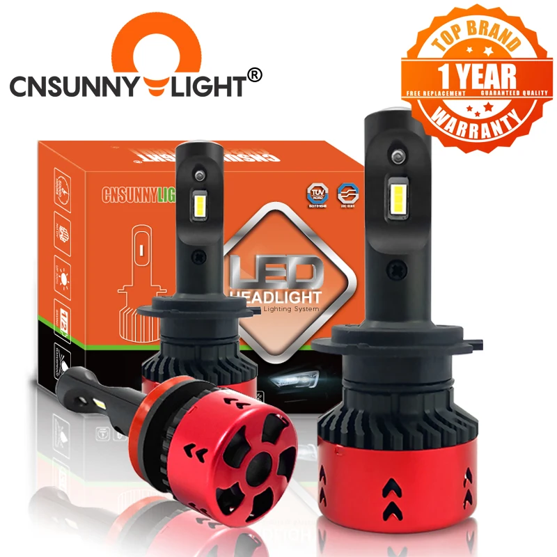 CNSUNNYLIGHT High LPW Mini Type LED Car Headlight Bulbs H4 H7 H11/H8 H1 9005 9006 880 H3 60W/set 5500K Auto Headlamp Fog Light|headlight bulb|bulb h4car headlight bulbs - AliExpress
