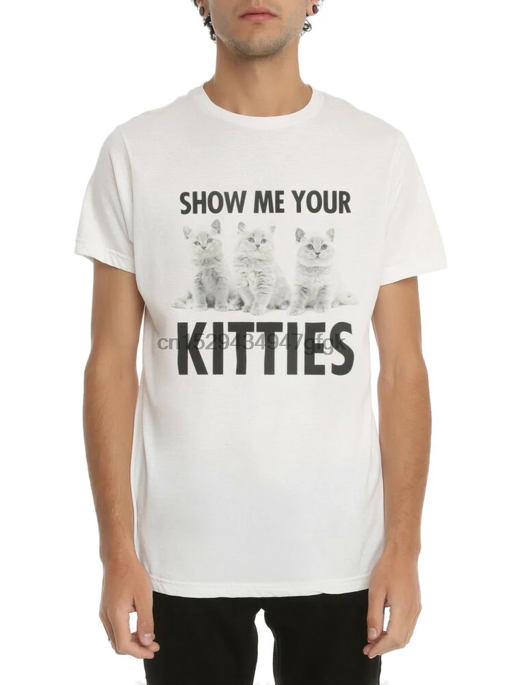 Мужские котята покажите мне свои фотообои новые S L XL 2XL 3XL(1) | Мужская одежда