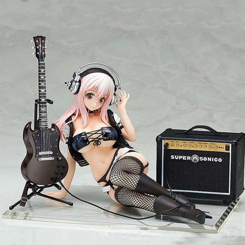 

13cm Anime Pvc Action Figures Toys Anime Figure Toy Toy A Dream Furyu Sonico Super Sonic Jeans Sonic Anime Figure Bikini Girls