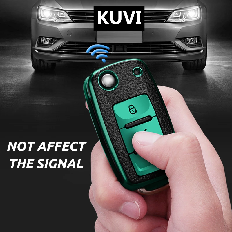 ТПУ чехол для автомобильного ключа Volkswagen VW 4 5 6 Bora Jetta POLO Passat B5 B6 Skoda Octavia Fabia SEAT Ibiza Leon