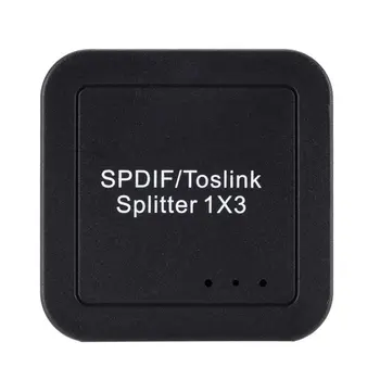 

H9X7 Optical Fiber Toslink Switch IR Remote 3 in 1out SPDIF Optical Audio switcher 3-way DTS toslink selector DVD PS4 TV Speaker