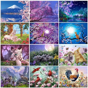 

DIY Paint By Numbers For Adults Children HandPainted Oil Painting Landscape Picture Paint Home Decoration Custom Gift