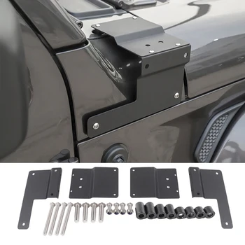 

LED Light Bracket for Jeep Wrangler JL 2018+ Hood Headlight Bracket Lamp A-Pillar Light Stand