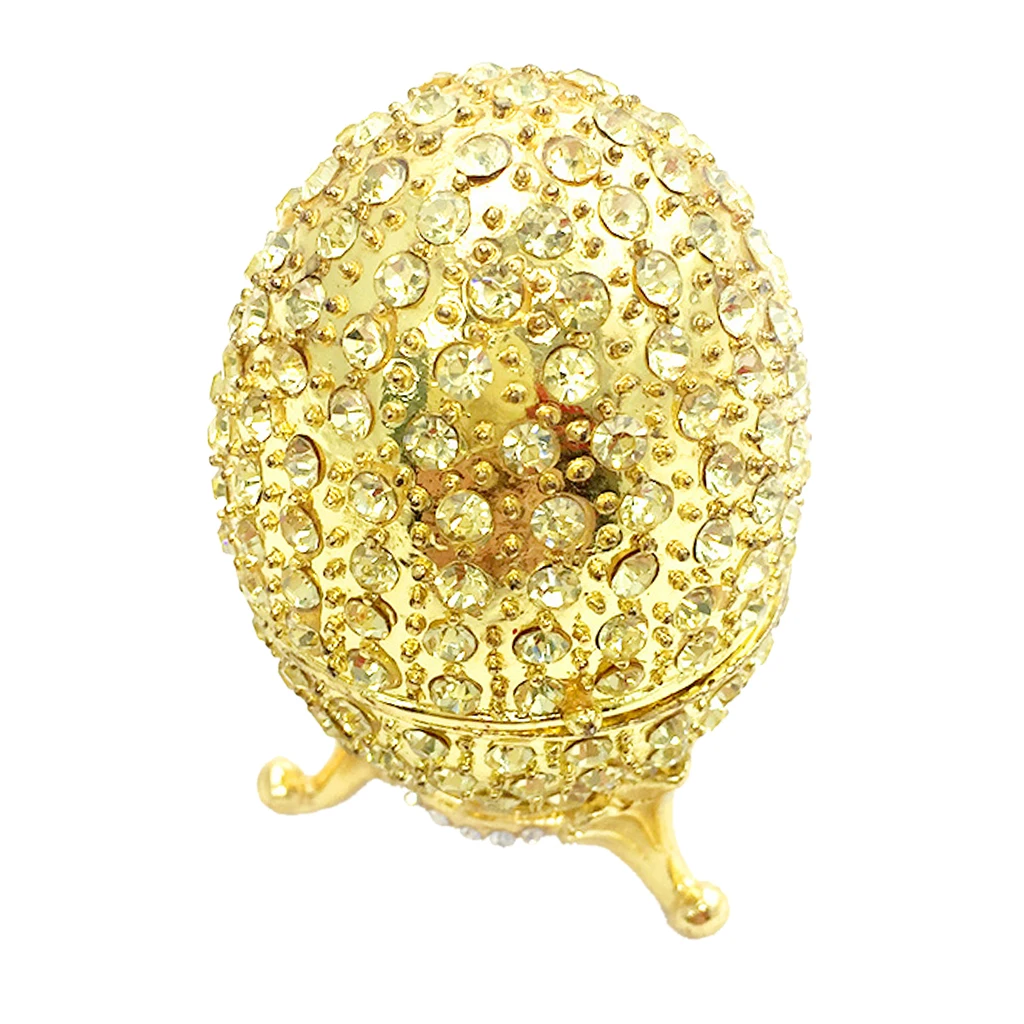 Enamel Egg Jewelry Trinket Box Storage Organizer Wedding Favor Home Decor