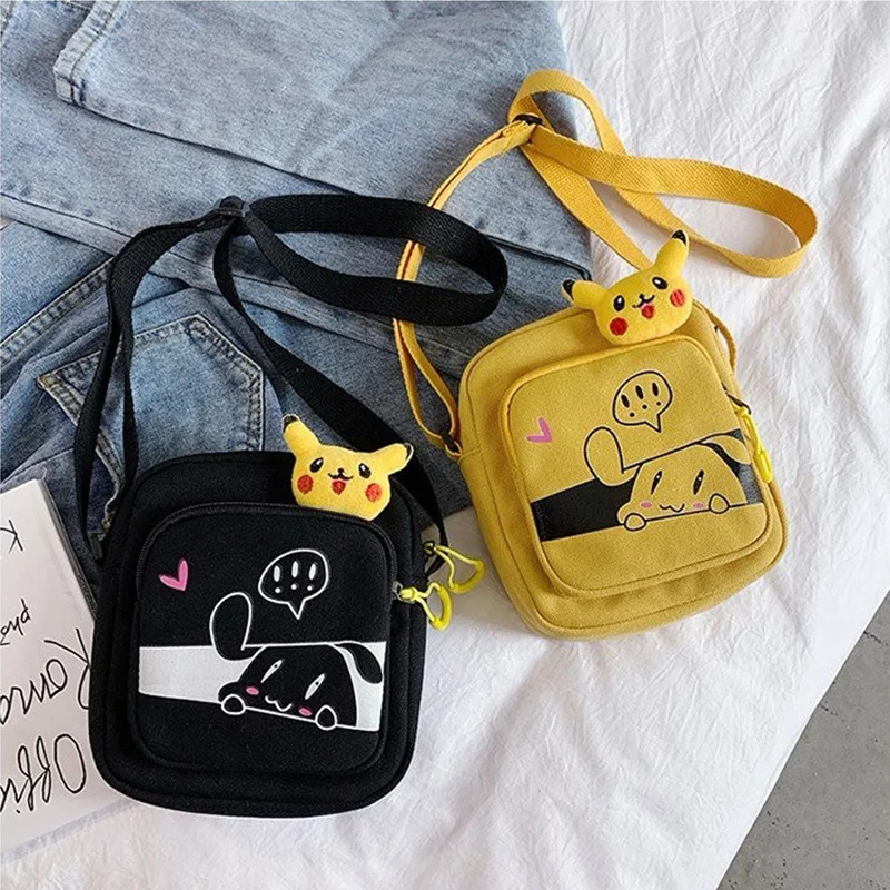 

PUBGS Fashion Shoulder Crossbody Bags for Women 2019 New Canvas Bag Solid Bag Cartoon Cute Pendant Portable Bolsa Feminina