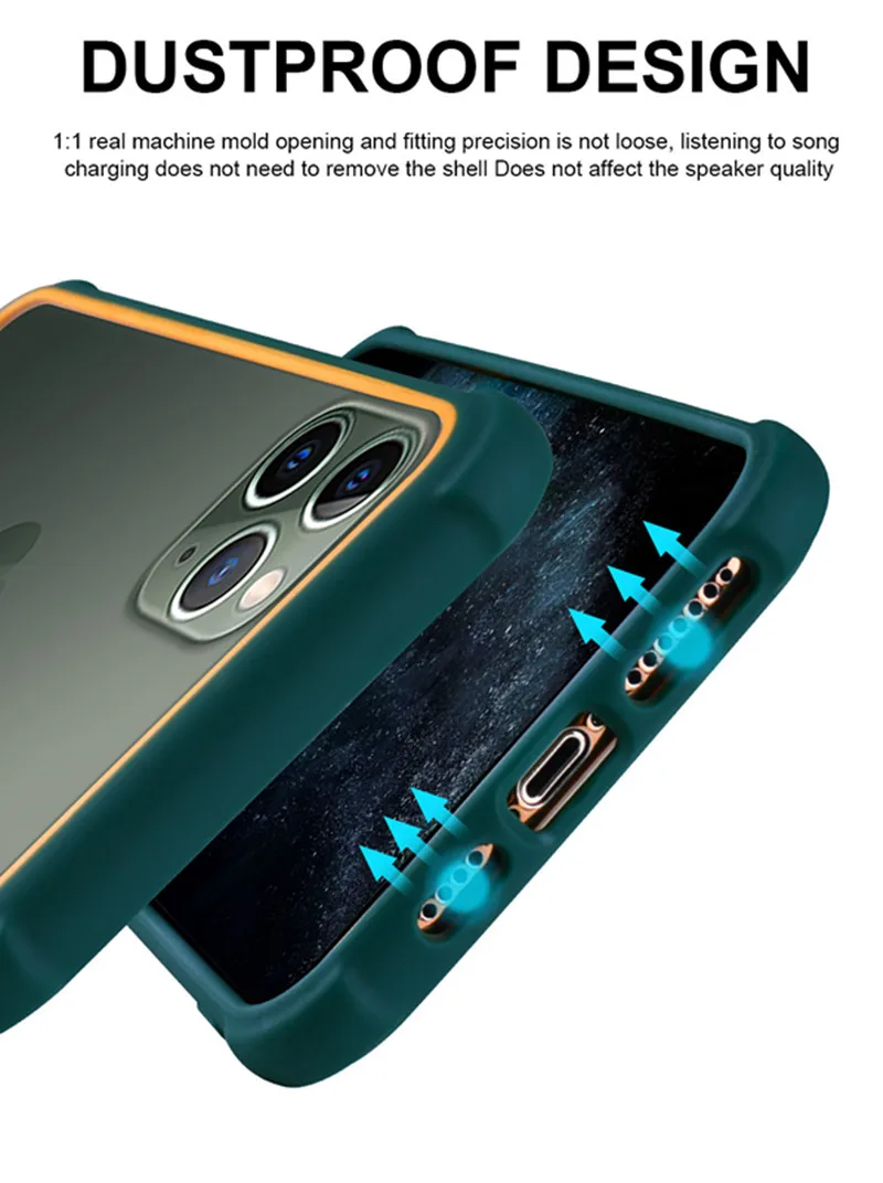 Роскошный силиконовый чехол для iPhone 11, противоударный защитный прозрачный чехол для iPhone 11 Pro Max PC+ TPU, Прозрачный чехол для телефона