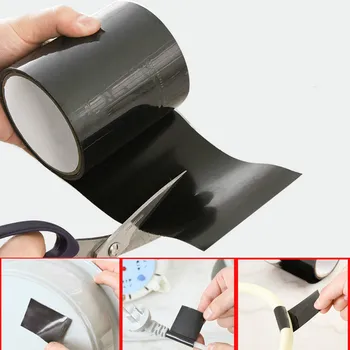 

150x10cm 1.5M Super Strong Fiber Waterproof Tape Stop Leaks Seal Repair Tape Performance Self Fix Tape Fiberfix Adhesive Tape