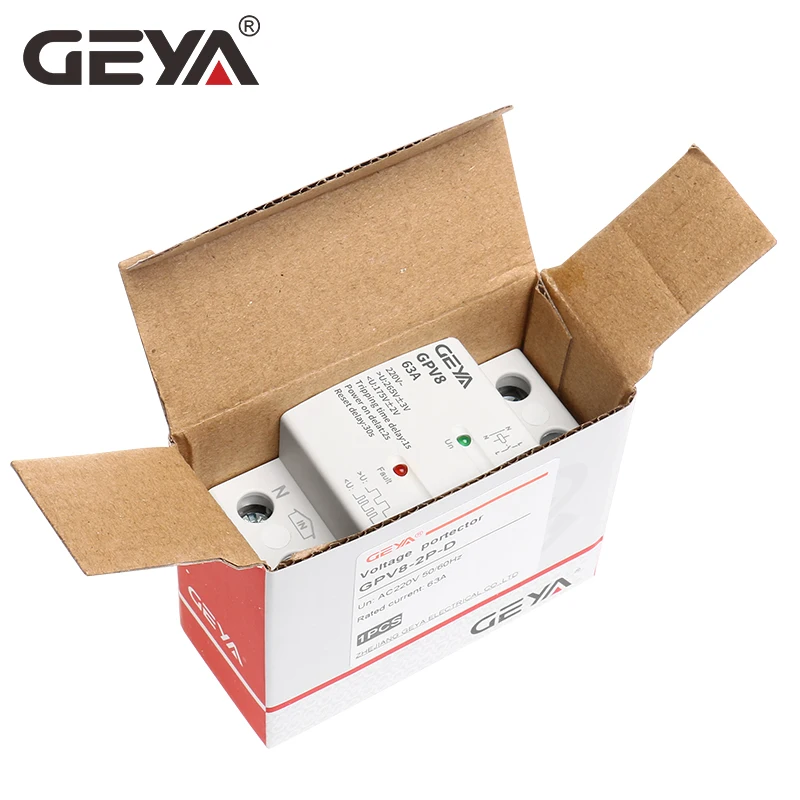 Generic Geya Gpv863 Din Rail Automatic Over Under Voltage Protector