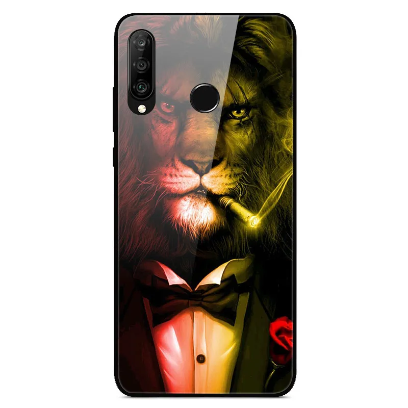 1 Для huawei Honor 9X STK-LX1 чехол из закаленного стекла с принтом жесткий чехол для huawei Honor 9X Премиум чехол Honor9X 9 X Global Bumper - Цвет: 1