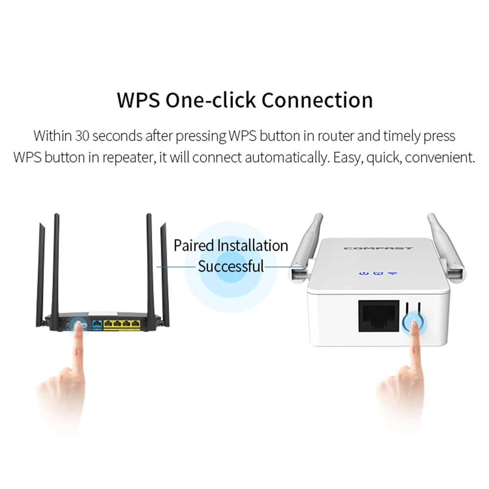 COMFAST wifi расширитель диапазона 1200 Мбит/с двухдиапазонный wifi расширитель сигнала беспроводной высокоскоростной ретранслятор