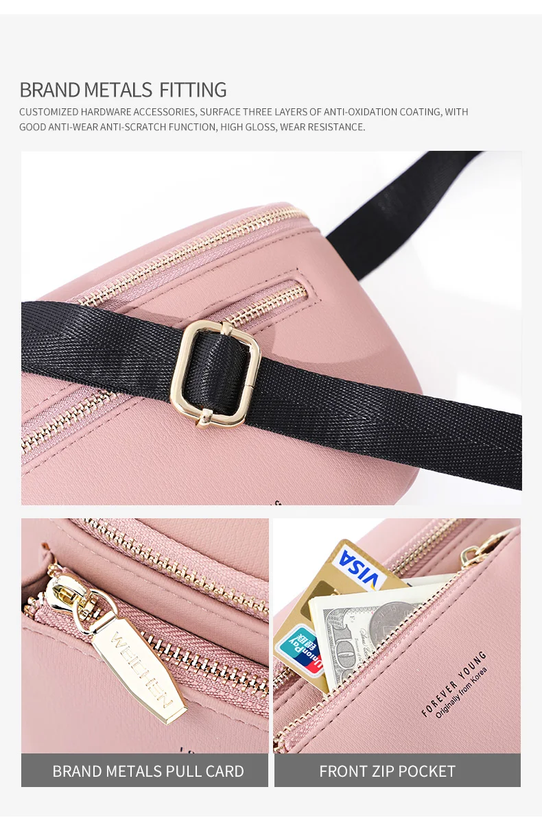Multi-functiona Women's Fanny Pack Shoulder Bag and Chest Bag Female Belt Sac Women Waist Bag High Quality Ladies Bolsa