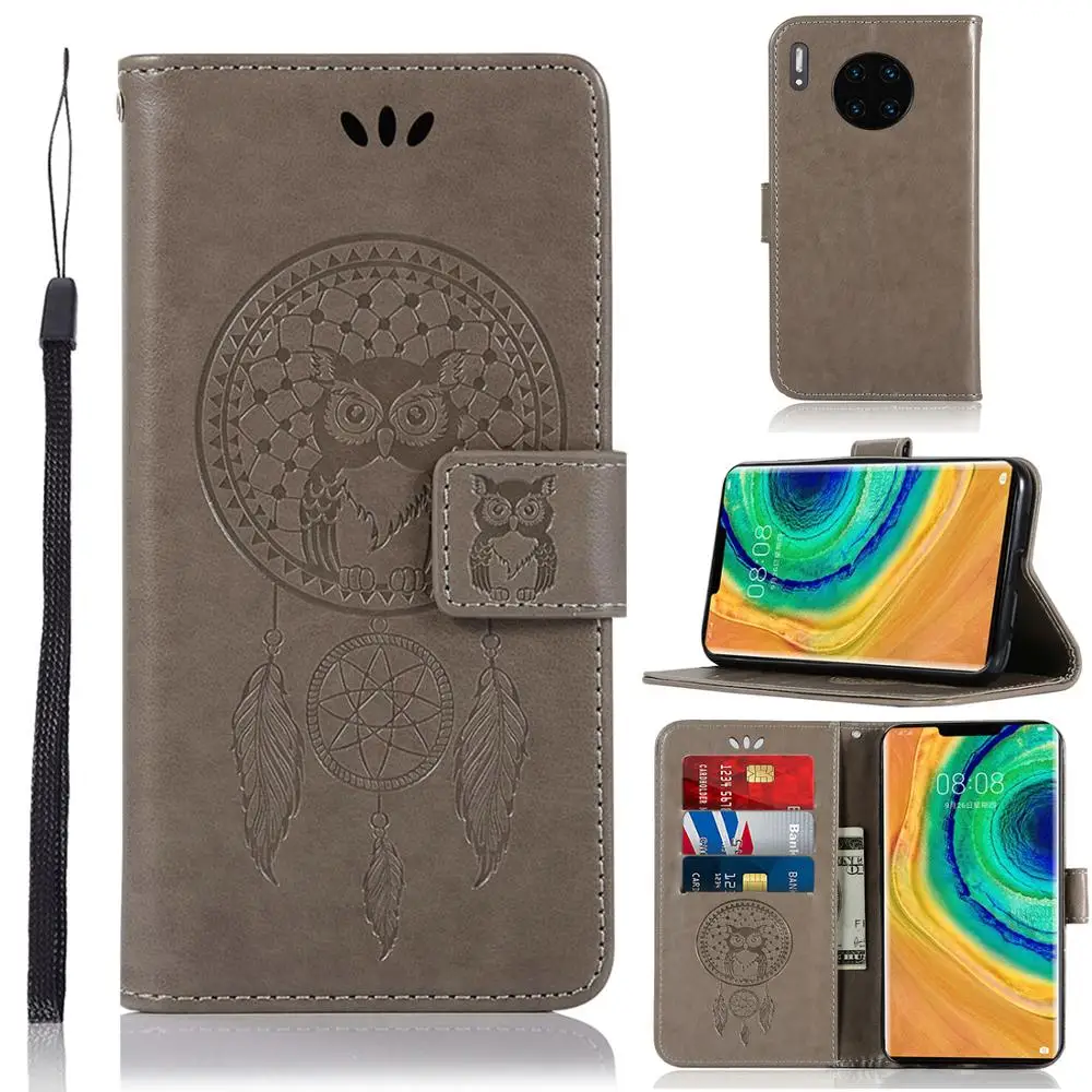 3D Owl Pattern Flip Phone Wallet Leather Case Cover For Huawei Y5 Y6 2017 Y7 II P10 Lite Plus P8 P9 P20 Pro Nova 3i | Мобильные