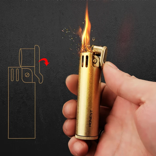 Briquet Kerosene Original Pour Homme, Roue De Broyage Rétro, Personnalité  Nostalgique, Allumage Créatif À Pression, Machine À Huile En Coton Vintage  - Cigarette Accessoires - AliExpress