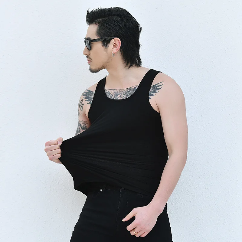 

2020 Summer Modal Slim Tight Base Shirt MEN'S Vest Breathable Non-Inductive Sports Vest