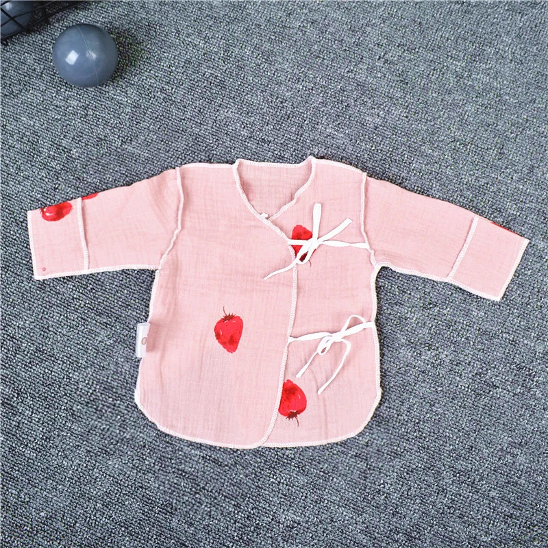 Детское нижнее белье; куртка для новорожденных; блузки для младенцев; хлопковые пальто; Осенняя дышащая газовая одежда для малышей; YCZ043