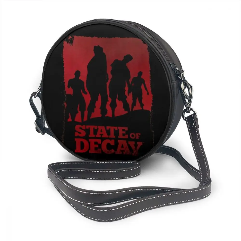 State Of Decay сумка через плечо, кожаная сумка для путешествий, подростковые женские сумки, Высококачественная Женская многофункциональная круглая сумка - Цвет: State Of Dec