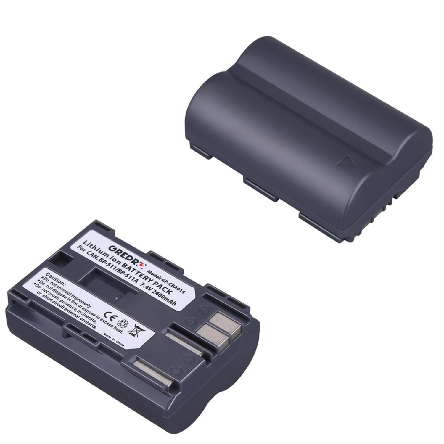 Batteria BP-511A e Caricatore Doppio Tipo C per Canon EOS - Compatibile con EOS 300, 40D, 5D, 50D, 20D, 10D, 30D e 5D Mark III 10