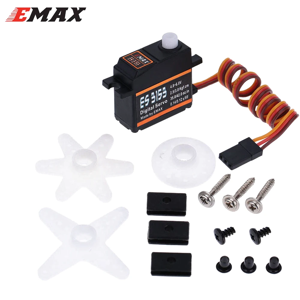 

100% orginal Emax ES3153 Mini High Torque 17g Digital Servo 2.5KG 0.14sec For Align trex 450
