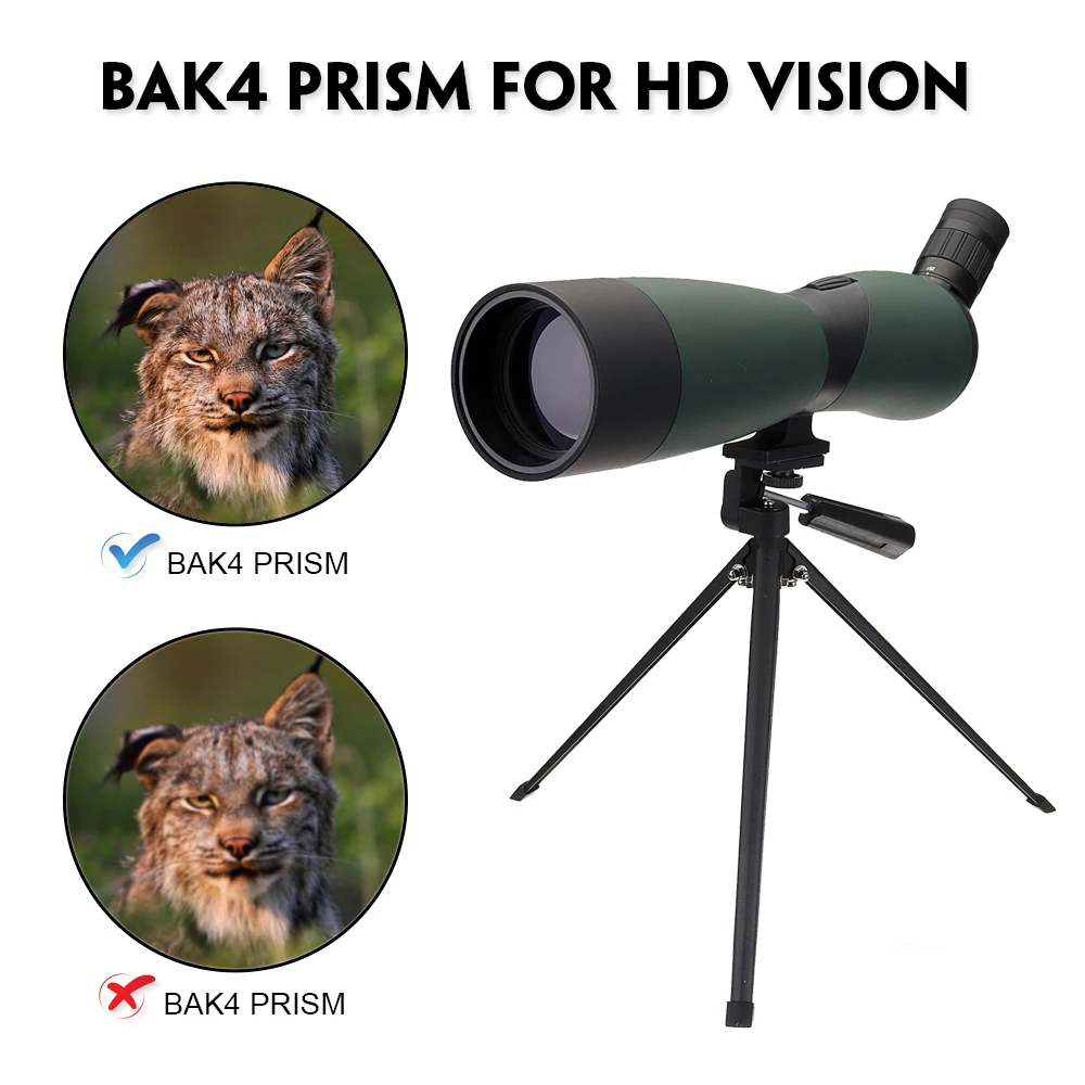 Skup 25 75x70 soczewki hd monokularowy teleskop statyw telefon komórkowy klip noktowizor zewnętrzne wodoodporne teleskopy