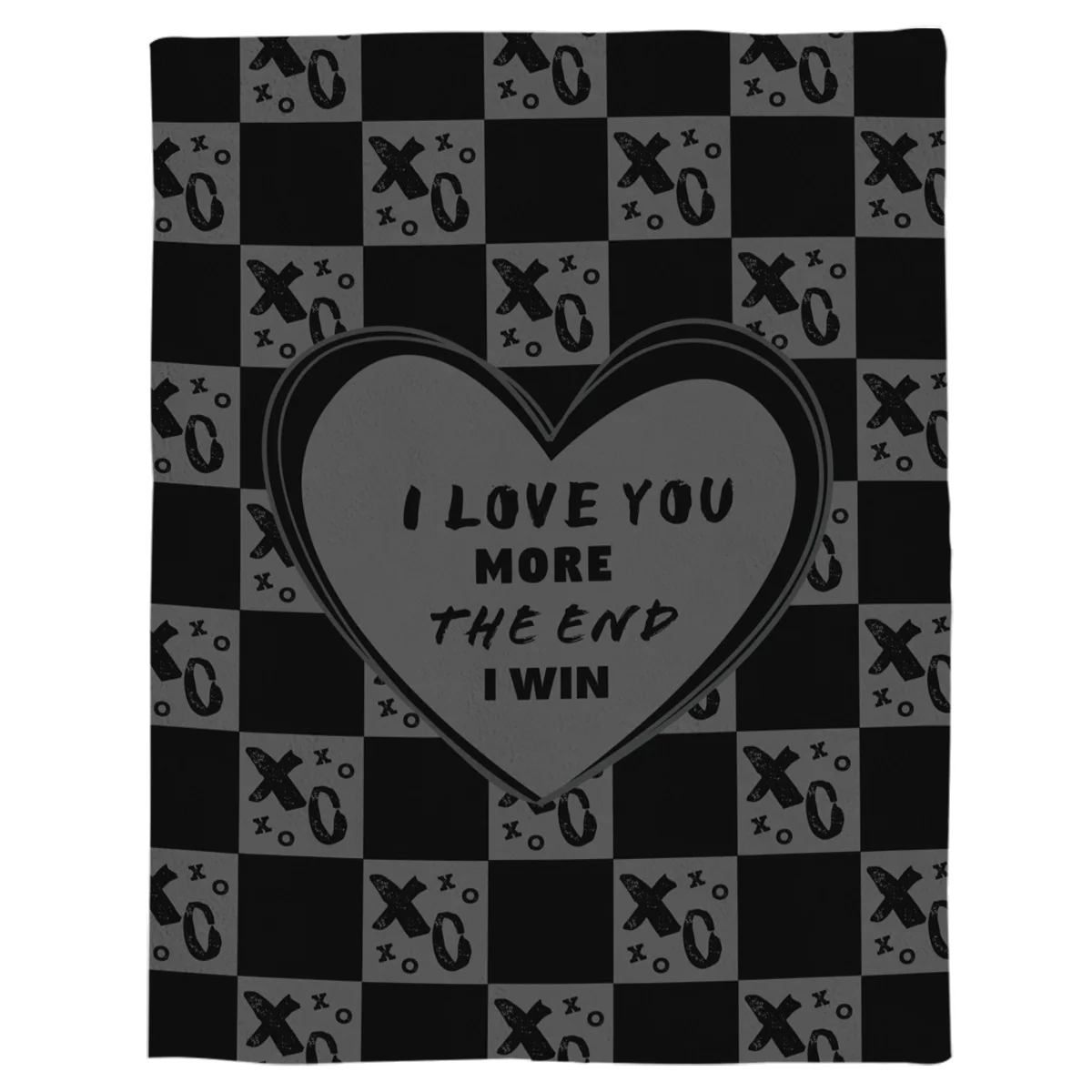 I Love You More I Win Черно-серое покрывало, покрывало для дивана, кровати, одеяло для детей и взрослых, теплое одеяло для кровати, Коралловая флисовая ткань