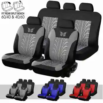 

4/9pcs Universal Car Seat Covers for LADA Vesta Renault Logan Kia Rio K2 K3 VW Skoda Car Seat Protector Cover Drop Shipping