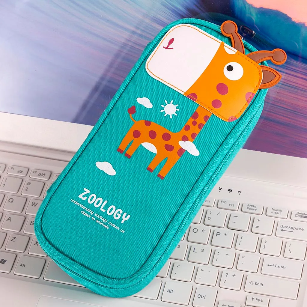 Милый пенал с героями мультфильмов милый мультфильм студенческий кожаный пенал для карандаша, ручки коробка для макияжа сумка держатель кисти сумка 8MP6
