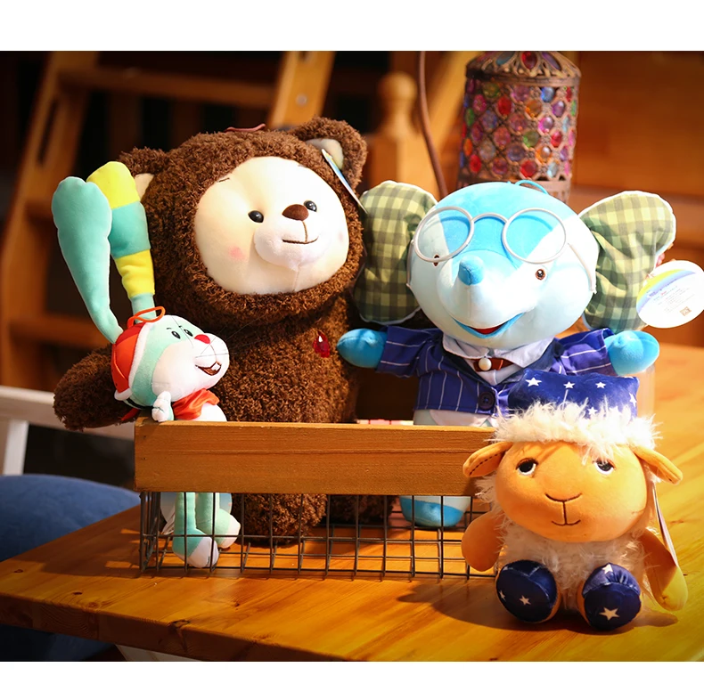 25cm 35cm 45cm Kawaii Plush Sheep Family Rainbow Ruby Stuffed Animals Doll Sheep Baby Mon Father Kids Gift For Baby Girl Aliexpress