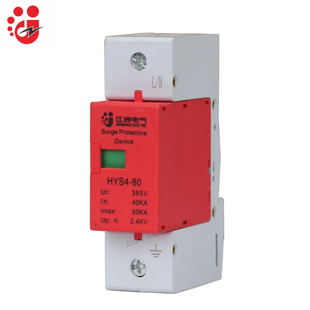 Устройство защиты от скачков напряжения 385 в 40 кА ~ 80 1 P AC SPD | Обустройство дома