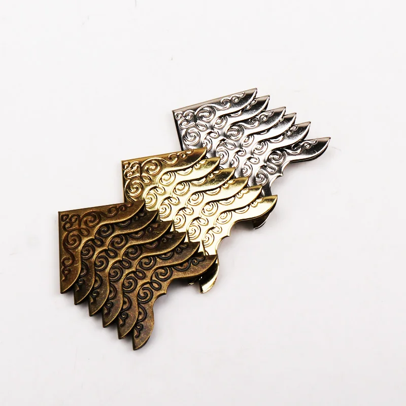 40pcs practical metal bronze Book Scrapbooking Album Menu Folder Corner Protectors Corner For Photo Album DIY