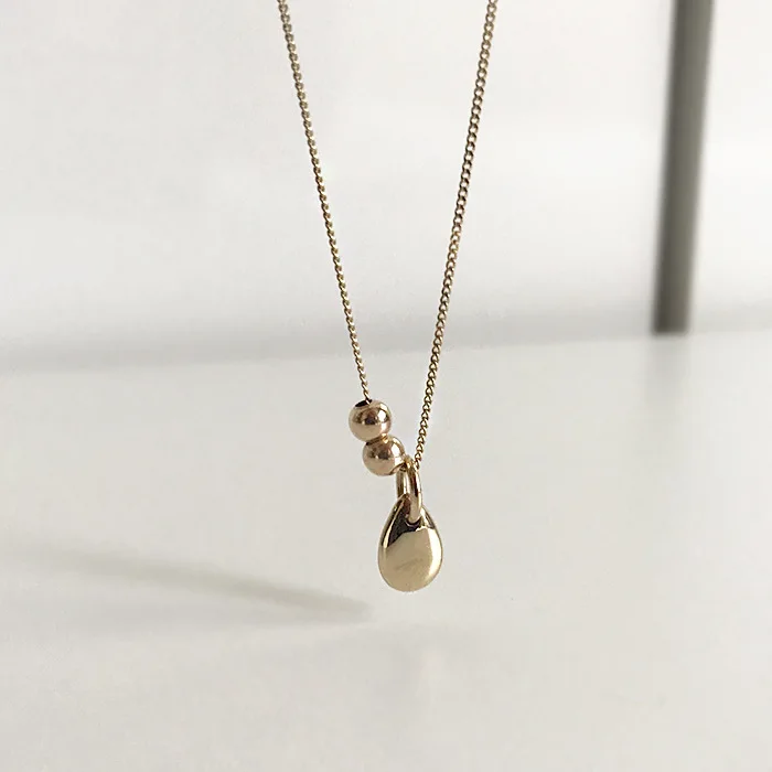 Timeless Wonder 925 пробы Серебряное ожерелье Geo Ball колье женские ювелирные изделия цепи в стиле «готика» хип-хоп Бохо Япония сладкий тренд Ins 2125