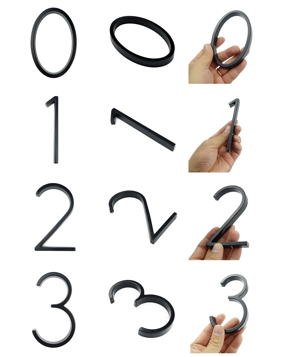 12 см тест#0-9, черные