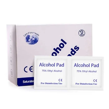 

600 Sheet Alcohol Disinfectant Wet Wipes, 75% Isopropyl Alcohol Pads Disposable Disinfection Alcohol Cotton Pads