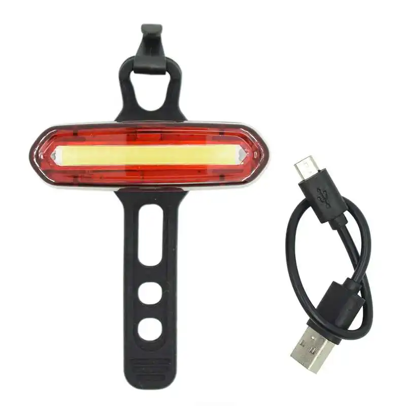 white light WasaFire, 300 люменов, противоударные велосипедные фары, светодиодный USB зарядное устройство, дождевик, водонепроницаемые, красные отражатели, безопасный велосипедный светильник, задний фонарь - Цвет: white light
