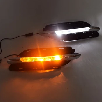 

Car DRL LED 12V Daytime Running Lights Turn Signal Daylight Lamps for Mercedes-Benz W246 B180 B200 2011-2014