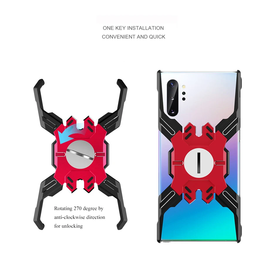Для samsung Galaxy Note 10 Plus Hero x-образный противоударный чехол для samsung Note 10 10 Pro Алюминиевый металлический бампер чехол
