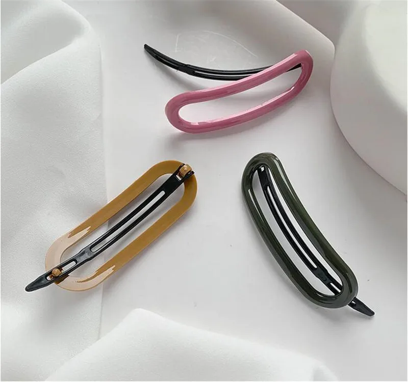 Fashion Oval Candy Color Hairpins Women Lady Hair Clips Pin Barrette Accessories For Girls Hair Ornament Tool Hairgrip Headdress
