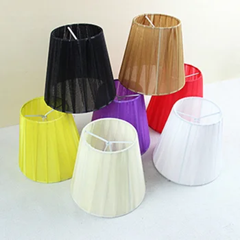 

14cm Special offer colorful lace lamp shades chandelier discount, modern fabric lamp covers for wall lampshades, Clip on