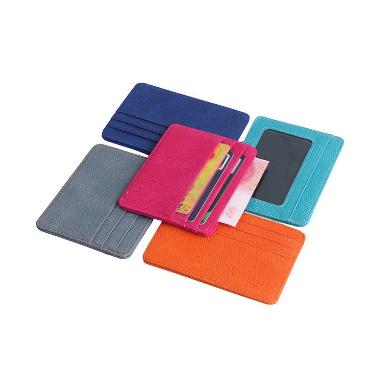 Portable Double Sided Lizard Pattern wallet card holder for men and women