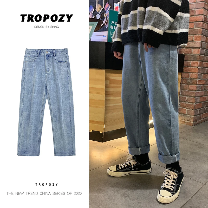 Straight Denim Trousers Mens M 