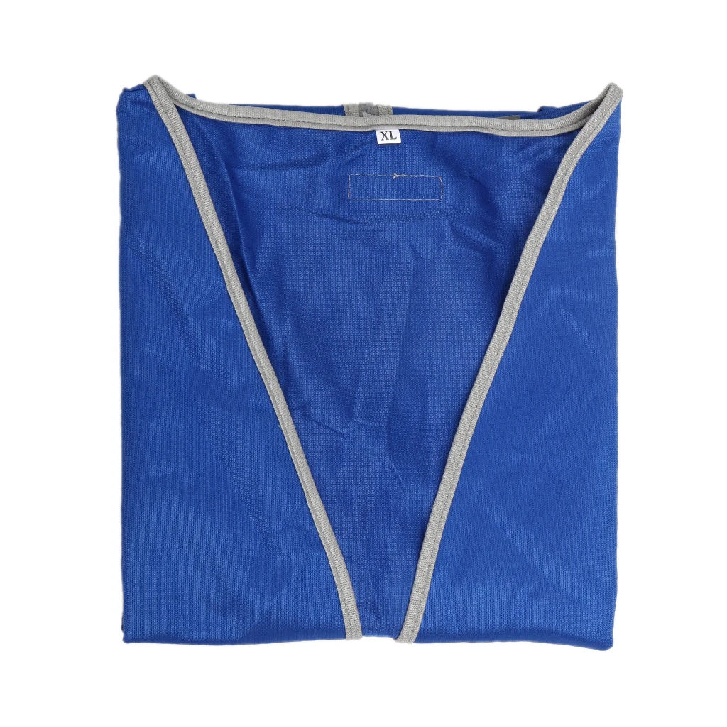 High Visibility Reflective Safety Vest with Pockets Zipper Breathable Mesh Jacket Waistcoat for construction, metro 112x67cm 