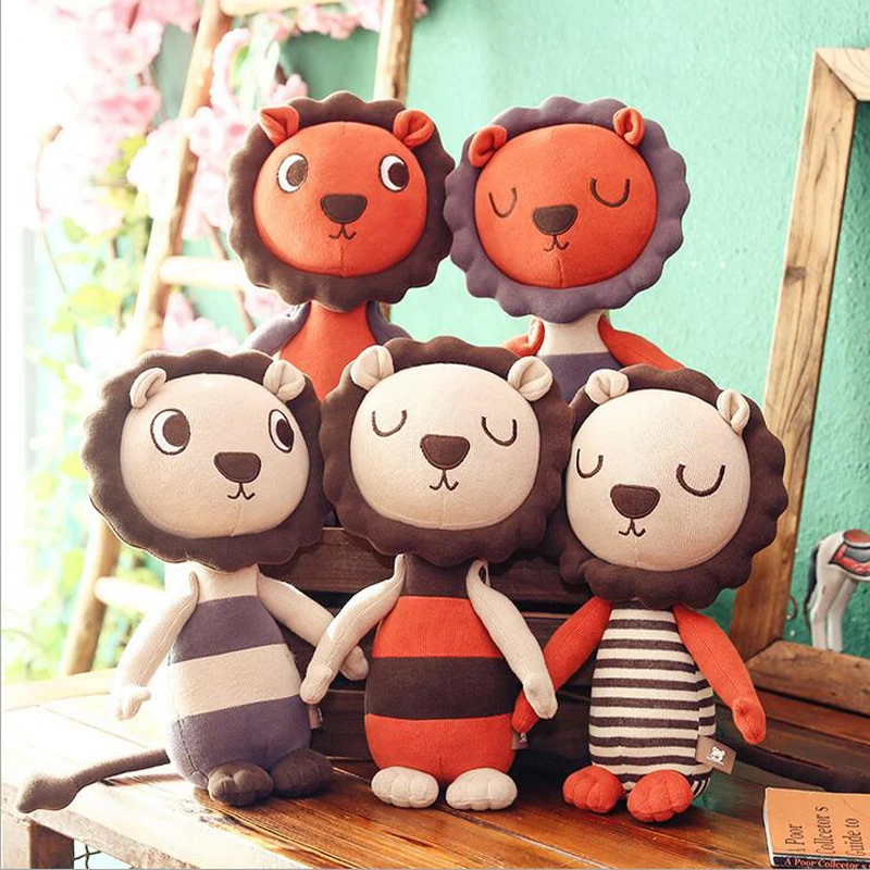 Lovely Cartoon Lion Plush Toy Stuffed Animal Small Lion Doll Toy Plush Pillow Children Toys Girls Birthday Gift