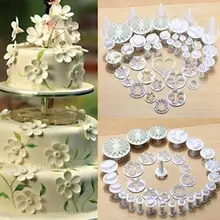 Десерт декораторы прочный 33 шт./компл. плунжерный резак помадка торт печенье плесень Ремесло Инструменты для самостоятельного декорирования