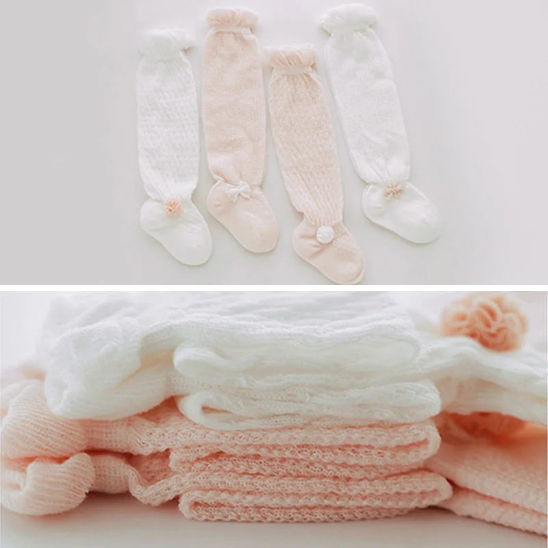 Новые носки для маленьких девочек носки для новорожденных милые кружевные Гольфы принцессы хлопковые носки-тапочки для малышей кальцитовые носки