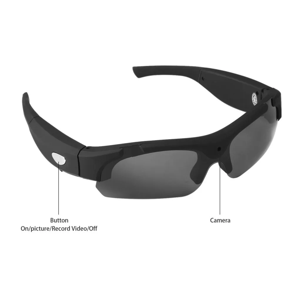 1080P HD Сменные поляризованные линзы солнцезащитные очки камера видео рекордер спортивные солнцезащитные очки с камерой очки для видеомагнитофона