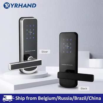 

Security Electronic Door Lock, APP WIFI Smart Touch Screen Lock, Bluetooth Digital Code Keypad lock with 6085 Mortise