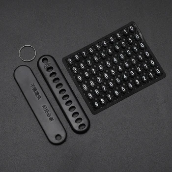 

Anti-lost Car Key Chain Phone Number Card Telephone Number Plate Car Keychain Pendant Keyring Auto Vehicle Key Chain Accessories